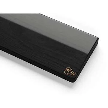Glorious Gaming Wooden Wrist Rest - Full Standard Size - Onyx/Black - Mechanical Keyboard, Wood Ergonomic Palm Rest| 17.5x4 inches/19mm Thick (GV-100-DARK)