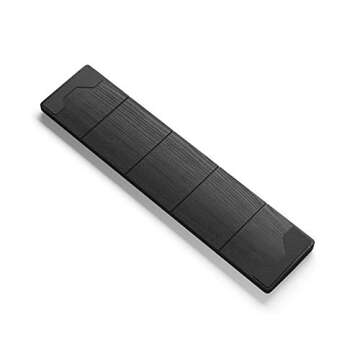 Glorious Gaming Wooden Wrist Rest - Full Standard Size - Onyx/Black - Mechanical Keyboard, Wood Ergonomic Palm Rest| 17.5x4 inches/19mm Thick (GV-100-DARK)