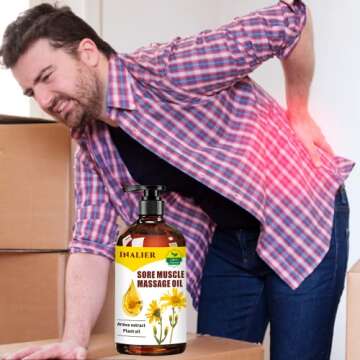 Valentines Day Gifts for Him Her,Massage Oils for Date Night,Spa Gift Set for Soothes Sore Muscle,3 Pack Cellulite,Sore Muscle & Lavender Relaxation Massage Oils for Massage Therapy with Massage Ball