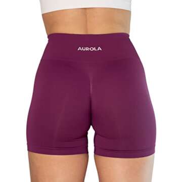 AUROLA Dream Collection Women Workout Shorts High Waist Gym Shorts, Scrunch Butt Seamless Athletic S...