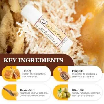 Sweet Bee Naturals Magic Wand - Certified Organic Lip and Face Moisturizing Wand - Natural Chapstick...