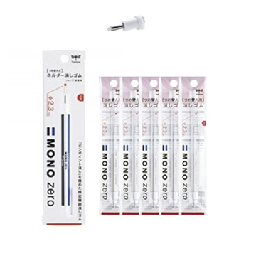 Tombow Mono Zero Pen-Style Eraser with 10 Refills for Ultimate Precision