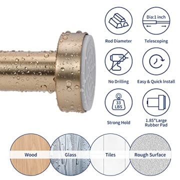 Versatile Tension Curtain Rod Set for Stylish Spaces