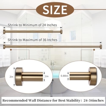 Versatile Tension Curtain Rod Set for Stylish Spaces