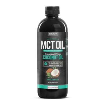 ONNIT MCT Oil - Pure MCT Coconut Oil Optimized with C8, C10, Lauric Acid - Perfect for Coffee, Shakes, and Cooking