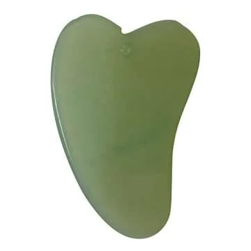 JADIENCE Jade Gua Sha Heart Stone Massage Therapy Tool Natural Chinese Medicine Acupuncture Massager | Improves Blood Circulation | Trigger Point Therapy for Joint, Muscle & Nerve Pain Relief