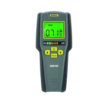 General Tools Digital Moisture Meter MMD7NP - Humidity Sensor for Home and DIY
