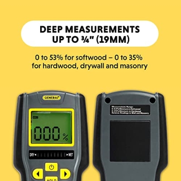 General Tools Digital Moisture Meter MMD7NP for Accurate Reading