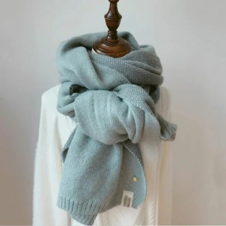 GPPZM Women's Winter Knitted Shawl Wrap - Color C