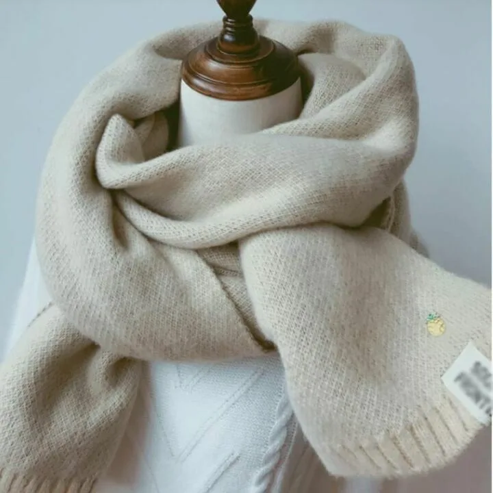 GPPZM Women's Winter Knitted Shawl Wrap - Color C