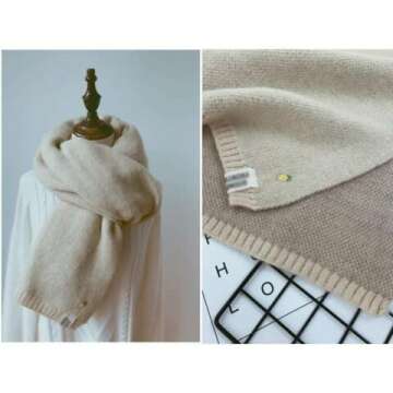 GPPZM Women's Winter Knitted Shawl Wrap - Color C