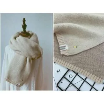 GPPZM Women's Winter Knitted Shawl Wrap - Color C