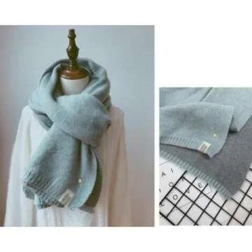 GPPZM Women's Winter Knitted Shawl Wrap - Color C