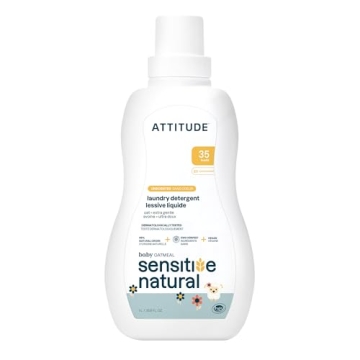 ATTITUDE Baby Laundry Detergent for Sensitive Skin 35 Loads