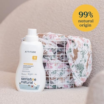 ATTITUDE Baby Laundry Detergent Safe for Sensitive Skin 35 Loads
