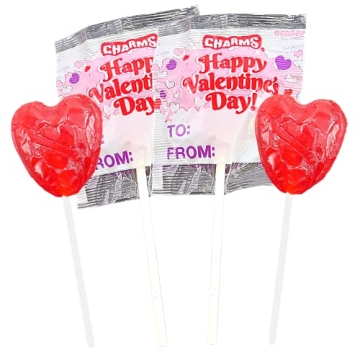 Heart Shaped Lollipops - Bulk Valentine's Day Treats