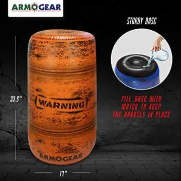 ArmoGear Inflatable Barrels | Set of 4 for Fun Games
