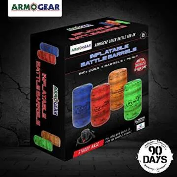 ArmoGear Inflatable Barrels | Set of 4 for Fun Games