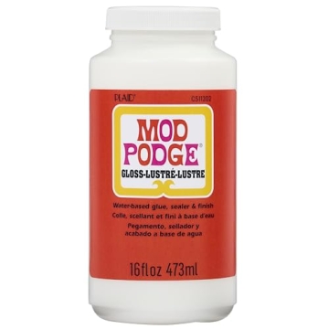 Mod Podge Gloss Sealer, Glue & Finish: All-in-One Craft Solution- Quick Dry, Easy Clean, for Wood, P...