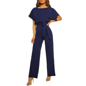 Happy Sailed Women's Casual Wide Leg Jumpsuit – Stylish & Comfortable Fashion
