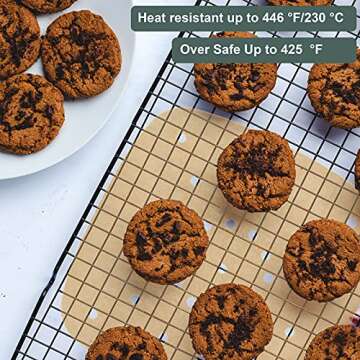 200pcs Air Fryer Parchment Paper Easy Cleanup Non-Stick Brown