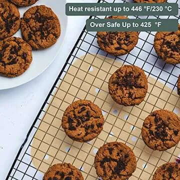 200pcs Air Fryer Parchment Paper Easy Cleanup Non-Stick Brown