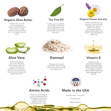 BELLA B Bee Gone Organic Cradle Cap Shampoo for Babies