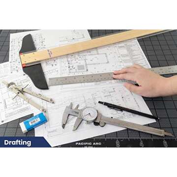 Pacific Arc 18 Inch Stainless Steel Ruler for Precision