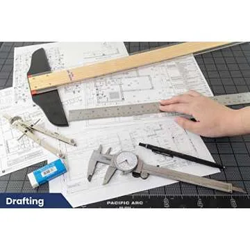 Pacific Arc 18 Inch Stainless Steel Ruler for Precision