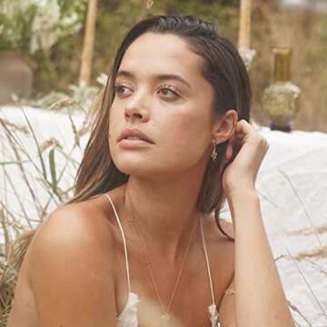 VRIUA Gold Snake Hoop Earrings for Women - 14K Gold Filled Snake Dangle Earrings Hypoallergenic Tren...