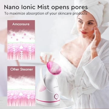 Amconsure Facial Steamer - Nano Ionic for Home Spa