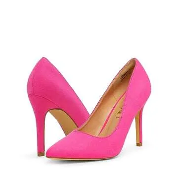 DREAM PAIRS Women's Stiletto Heel Pointed Toe Pumps