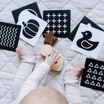 Spiggly High Contrast Baby Cards for Newborns and Infants