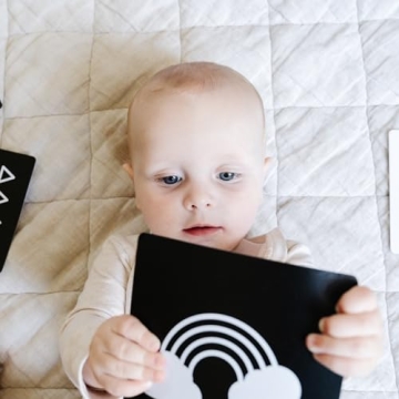 Spiggly High Contrast Baby Cards for Newborns and Infants