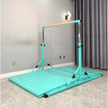 Foldable Gymnastics Bar for Kids, Adjustable & Safe
