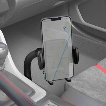 Arkon Mount Car or Truck Seat Rail/Floor Phone Mount | Universal Compatible | Flexible Gooseneck | E...
