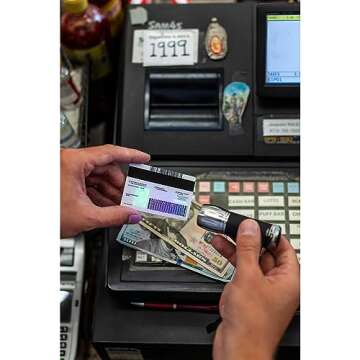 Dri Mark UV Pro Proprietary UV Flashlight Document Fraud & International Counterfeit Money Detection - Detects Pet Urine, Stains & Cleanliness - Loss & Fraud Protection - Batteries Included