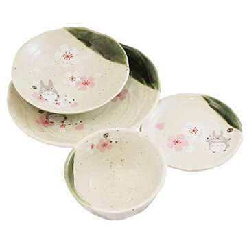 My Neighbor Totoro Cherry Blossom Plate - Studio Ghibli Gift