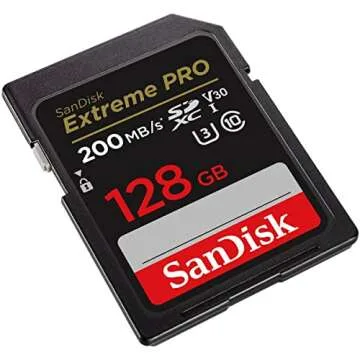 SanDisk Extreme PRO 128GB SD Card for 4K Photography
