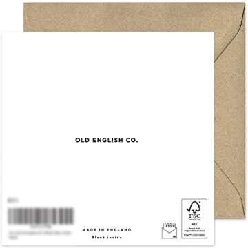 Old English Co. Thank You Helping Me To Grow Card for Teacher - Fun Teacher Thank You Card for Him o...