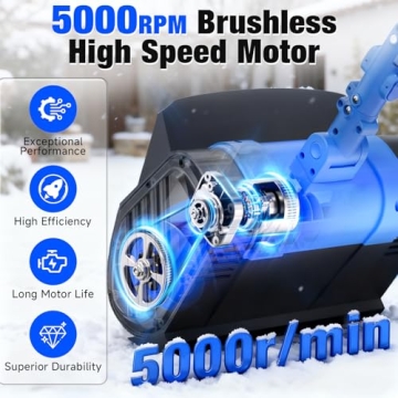 Electric Cordless Snow Shovel 24V with Battery and Charger