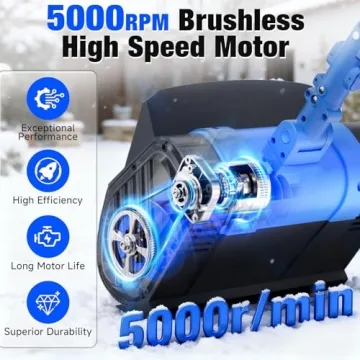 Electric Cordless Snow Shovel 24V with Battery and Charger