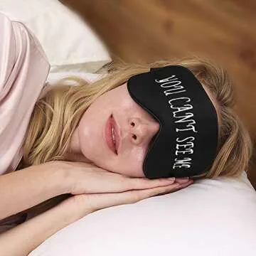 Eye Mask for Sleeping 2PC,Silk Eye Cover for Sleeping&3D Sleep Mask for Lash Extension,Pressure-Free Eye Shades for Travel,Shift Work,Naps,Night Blindfold(Black) (XI)
