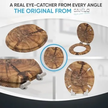 Soft Close Sanilo Toilet Seat Round with Unique Design