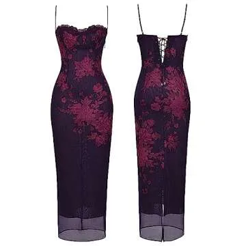 Elegant Backless Satin Maxi Party Dress for Women