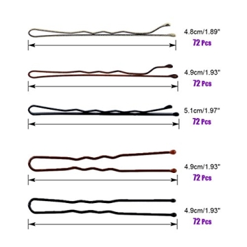 Swpeet 360 Hair Pins Kit - Bobby & U Pins with Storage Box