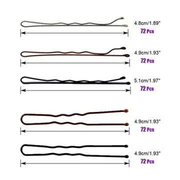 Swpeet 360 Hair Pins Kit - Bobby & U Pins with Storage Box