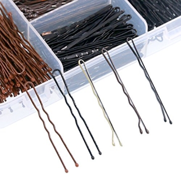 Swpeet 360 Hair Pins Kit - Bobby & U Pins with Storage Box
