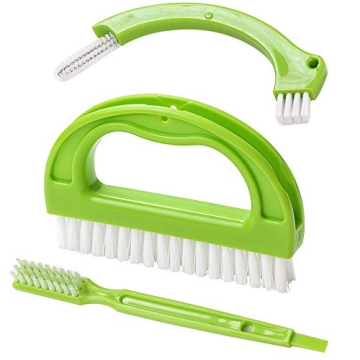 Living&Giving Grout Brush, (3 in 1) Grout Cleaner Brush, Tile Joint Scrub Brush With Handle, Stiff C...