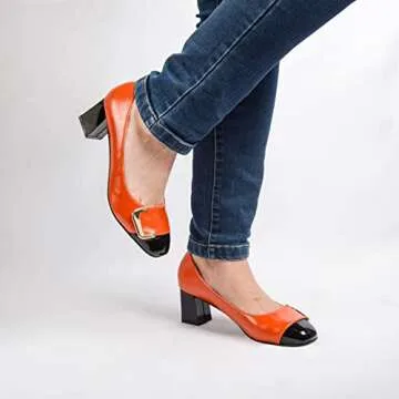 Trendy ANN CREEK Angela Orange Pump Shoes for Women